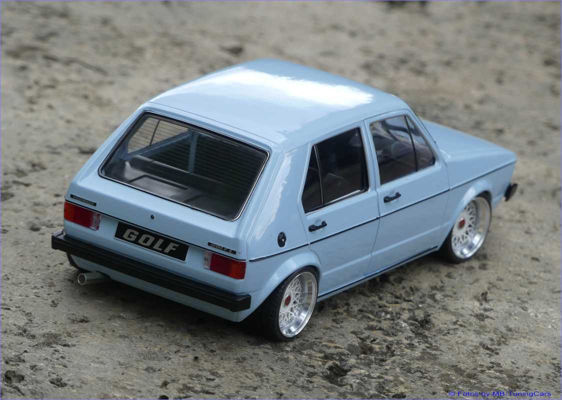 MB TuningCars 1 18 VW Golf 1 CL Lightblue 1983 MBTC TUNING inkl. OVP